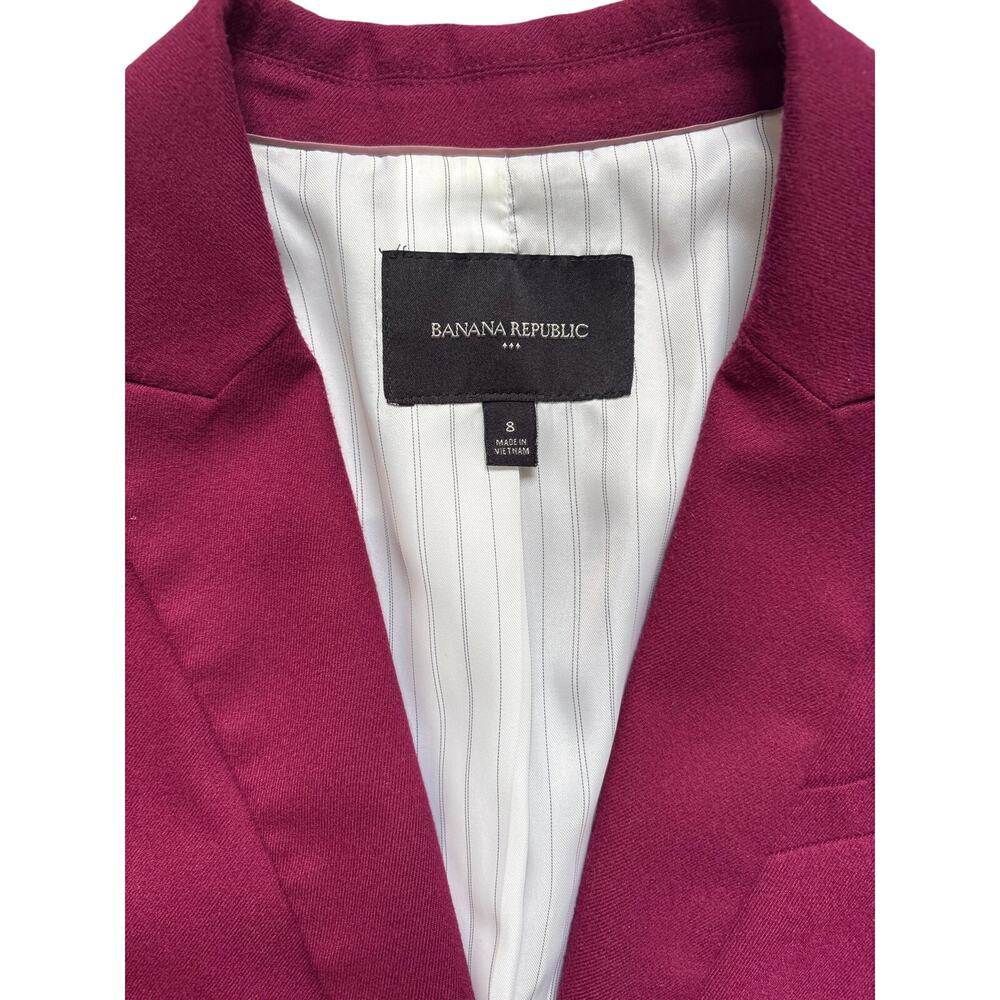 Banana Republic Women’s Machine Wash Brushed Twill Classic Blazer, Size 8, #1050 - Picture 4 of 9